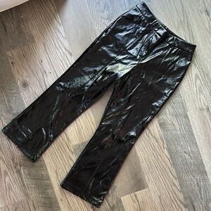 Seven 7‎ for all mankind faux leather pants black womens size medium